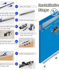 Installation steps for Concealed Barn Door Hardware Kit With Trackless Sliding System And Hidden Tracks Soft Close Mechanism