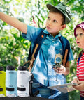 Children exploring outdoors with Kid Friendly Pocket Microscope Kit With High Magnification 2026 Educational Mini Microscope