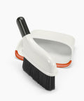 Compact Dustpan And Brush Set With Snap In Design And Bristle Cover, Soft Rubber Lip For Seamless Cleaning On Any Surface