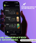 Hand holding smartphone app for Smart Color Changing Light Bulbs 2 Pack A19 E26 RGB Tunable White 800 Lumens With WiFi Dimming Matter.