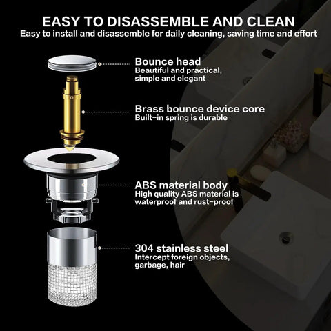 Heavy Duty Stainless Steel Sink Drain Strainer And Stopper, Dope Build Delivers Straight Fire Drainage, Fits Ninety Nine Percent Us Sinks Showers And Floor Drains, Removable Hair Catcher Grate, Sleek Silver Two Pack Game Changer