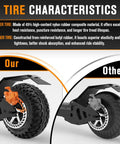 Comparison of 200x50 8x2 Dirt Scooter Knobby Tire And Inner Tube Set with alternative tire, showcasing materials and benefits