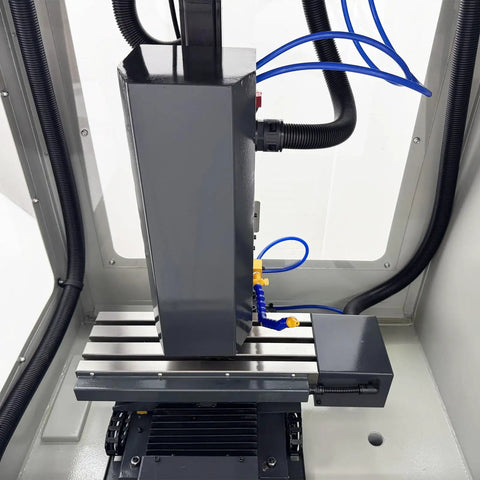 Interior view of Programmable 220V Single Phase CNC Milling And Drilling Router Machine With 12000 RPM Engraving versatility