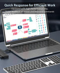 Laptop with Four Port USB 3.0 Hub Splitter for laptop, Xbox, and PC accessories, plug and play USB expansion not for charging.
