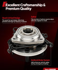 Beefed Up Front Wheel Hub Bearing Assembly With ABS Replacement For 2007 To 2013 Chevrolet Silverado 1500 GMC Sierra 1500