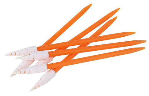 Heavy Duty 100 Pack Anti Static Foam Cleaning Swabs Spiral Handle with white foam tips, perfect for precision cleaning tasks.