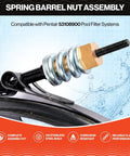 Heavy Duty Spring Barrel Clamp Assembly Replaces Pentair 53108900 for pool filter with 316 stainless steel spring and brass nut.