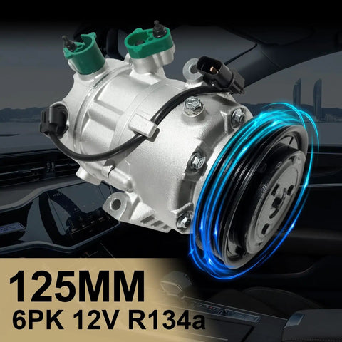 Top Shelf Air Conditioning Compressor With Heavy Clutch Quick Fix Fitment For Hyundai Accent And Kia Rio 2012 To 2017 installed view