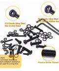 3670 Piece Metric Screw Set with M2 M3 M4 M5 Hex Socket Head and Hex Button Head Screws, nuts, washers, wrenches included