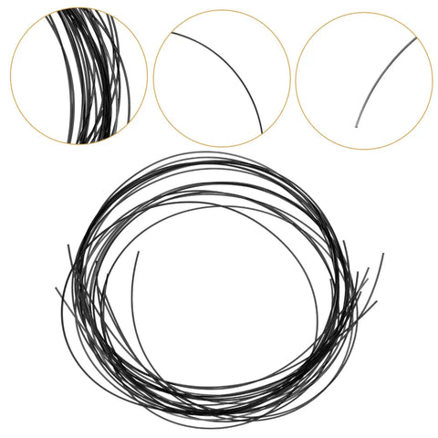 Bundle of black Eyeglasses Repair String For Half Frame Glasses Easy Quick Fix Tool Scratch Resistant Eyewear Cord shown close-up