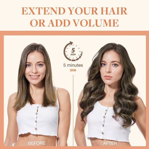 Flawless Buttery Smooth Human Hair Clip In Extensions Set With Invisi Edge Pu Clips For A Seamless Natural Blend That Hits Different Every Day And Delivers A Total Slay Vibe Year Round