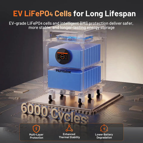 No Sweat 48V 628Ah LiFePO4 Lithium Battery With Active Balancing Bluetooth App Control Runs Home Solar Backup Steady Featuring 200A Smart BMS LCD Display And Six Thousand Cycle Lifespan To Keep Your Power Locked And Loaded, showing EV-grade LiFePO4 cells in a protective casing.