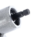 Close-up of Electric Drill Refitting Plate Shears Attachment For Thin Iron Sheets 40mm Ti Steel Cutter Disc