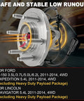 Front Wheel Bearing Hub Assembly For Expedition F150 Lincoln Navigator 2011 2014 6 Lug 4WD 4x4 ABS Ready 515142