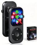 Dope 128GB Bluetooth 5.3 MP3 Player With Built-In Speaker, showing touchscreen, rotary buttons, and packaging