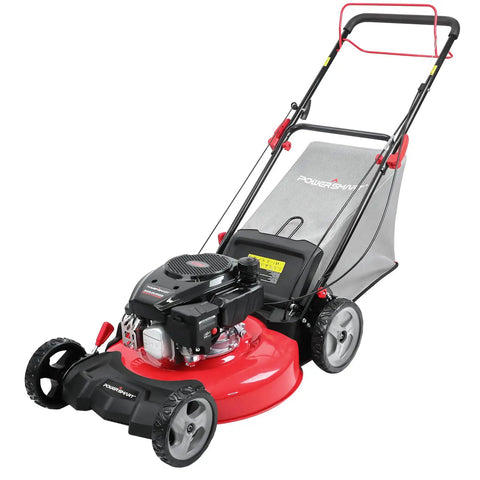 Self Propelled 21 Inch Gas Lawn Mower With 170cc OHV Engine, Rear Wheel Drive, Single Speed, 3 In 1 Bagging Mulching