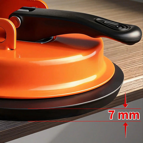 Floor Gap Fixer Tool For Laminate, Vinyl, Wood And Tile Floors - Adjustable Quick Lock And Release Repair Tool, close-up view.