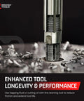 Adjustable Hand Reamer Tool for Precise Hole Finishing in metal work with carbon steel blades and mild steel body.