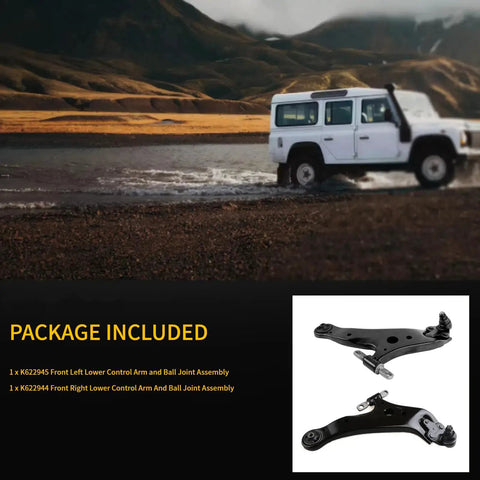 Premium Front Lower Control Arm With Ball Joint Assembly For Toyota Highlander 2008 2019 Replacement Kit Durable Direct Fit And Beefed Up Strength For Reliable Suspension Performance K622944 K622945 front left and right assemblies