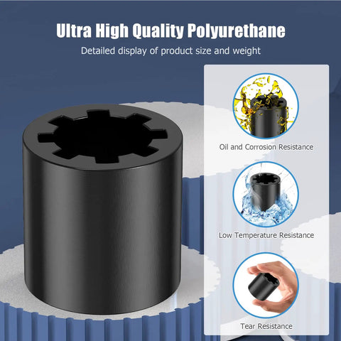 4 Pack Universal Screw Drive Coupler Replacement For Garage Door Openers Sprocket Coupler Kit, polyurethane material display