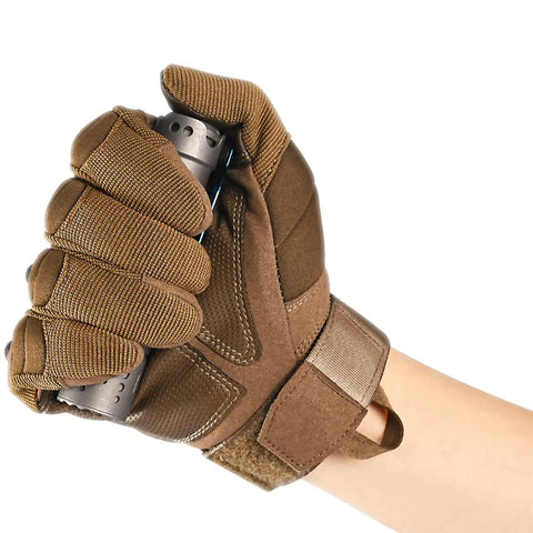Person holding E70 Mini Rechargeable EDC Flashlight 1500 Lumens, 519A LED, High CRI 90 Plus, Titanium Pocket Light