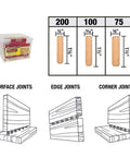 Hardwood Dowel Pin Bucket With Three Hundred Seventy Five Dowels In One Quarter Inch Five Sixteenths Inch And Three Eighths Inch Fluted