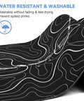 Close-up of the Beastly Ultra Wide Gaming Mouse Pad XL 31.5 By 11.8 Inches with water-resistant surface and topographic line design