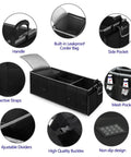 Built In Insulated Leak Proof Cooler Bag Trunk Organizer For SUV Collapsible Cargo Organizer with compartments and side pockets