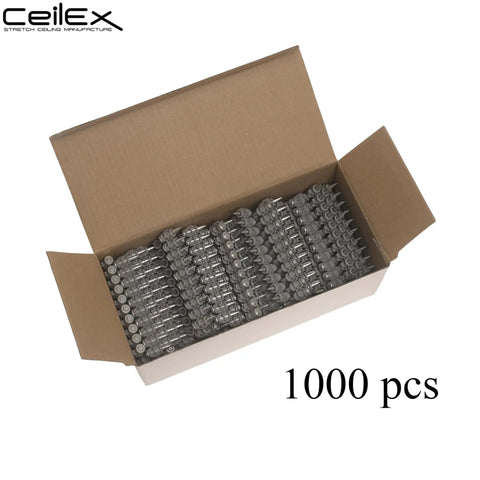 Open box showing 1000-Count Collated Concrete Nails 3/4 Inch For BX3 Cordless Nailer with 3mm thickness