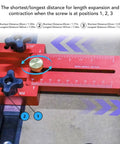 Table Saw Thin Jig With Roller Design Aluminum Alloy Build Adjustable Length For 19mm And 30mm T Slot Tracks Close-up