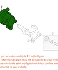 Crackerjack Coolant Pump Assembly For Audi A4 A5 A6 Quattro Allroad And VW Touareg Replaces OE 059121012B green water pump component