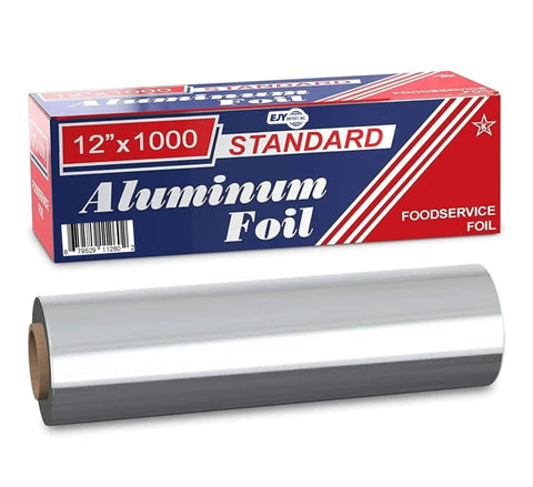 Heavy Duty Aluminum Foil Roll 12 Inch By 1000 Feet Long Industrial Strength Commercial Grade Food Wrap For Home And Food Service Use Extra Long Length Strong Silver