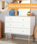 M6 Thread Furniture Feet Levelers supporting white dresser, shown in living room, anti-slip base visible, for tables and chairs.