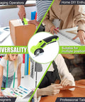 Professional Grade 3.6V Cordless Electric Scissors And Cardboard Cutter being used for packaging, DIY projects, and tailoring.