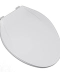 Top Mount Elongated Toilet Seat In Durable Plastic With UV Protection Closed Front With Cover Corrosion Proof Nuts Bolts And Washers