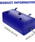 240L Foldable Water Storage Bladder for Outdoor Camping, Yard Irrigation, and Construction Sites - PVC Water Tote Bag with Valve