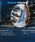 Front Left Or Right Wheel Bearing And Hub Assembly For Nissan Rogue 2014 To 2023 Rogue Sport 2017 To 2022 Qashqai 2017 To 2018 Direct Fit Replacement 513357 installed view