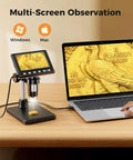 4.3 Inch LCD Coin Microscope With LED Light For Ultra Close Up Mint Mark Details And Surface Texture, Perfect For Coin Collectors, Jewelers, And Watchmakers Seeking Precise Digital Magnification On Small Features. Windows and Mac use