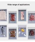 Heavy Duty Commercial Double Chamber Vacuum Sealer Automatic Food Packer With Dual Copper Motors Built Like A Tank Kitchen Workhorse vacuum sealing rice, bacon, vegetables, and nuts.