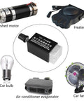 Universal 12V And 24V Motor Speed Controller Electronic Stepless Regulator Switch for car, truck, fan, heater control display.