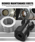 Straight Shooter No Sweat Heavy Duty Bearing Installation And Removal Tool Kit For X3 Side By Side Off Road Machinery Secondary Clutch Bushing Service Quick Fix Setup showing steel and aluminum parts.