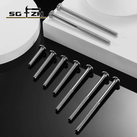 Built To Last Heavy Duty M6 X 18mm Flat Head Hex Socket Cap Screws Bolts In 304 Stainless Steel 18-8 Full Thread, 10 Pieces