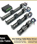Stomp The Competition With This Awesome XYZ Shaft Electric Sliding Table T-Shaped Linear Guide Rail Setup Featuring A Solid 4mm Pitch And 150mm Drive Kit For Serious CNC Motor Projects. T-type mini sliding table motor driver kit, 50-300mm stroke