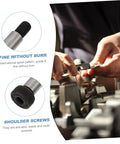 Hex Shoulder Bolts Set 6 Steel Screws For Door Handles Home Repair Kit showing close-up of fine spiral pattern and anti-skid surface.