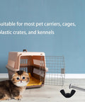 Hardcore M6 Dog Crate Screws With 12 Replacement Stainless Steel Bolts And Quick Grip Wing Nuts for pet carriers with a cat.