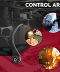 Beefed-Up 18 Piece Front Lower Control Arm Ball Joint Sway Bar Link Tie Rod Boot Rear Shock Absorber Suspension Kit Replacement For 2006 2011 Honda Civic Includes Front Left And Right Lower Control Arms Ball Joints Sway Bar End Links, control arm manufacturing process