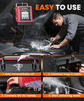 Mechanic using L5000 PRO EVAP Smoke Machine For Car Leak Detection With Pressure Decay And Vacuum Test Pro Grade