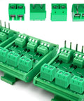 20 Pack 5mm 2 Pin Screw Terminal Block Connectors For PCB Mounting And Cable Wiring 300V 10A Rated Durable ABS Housing