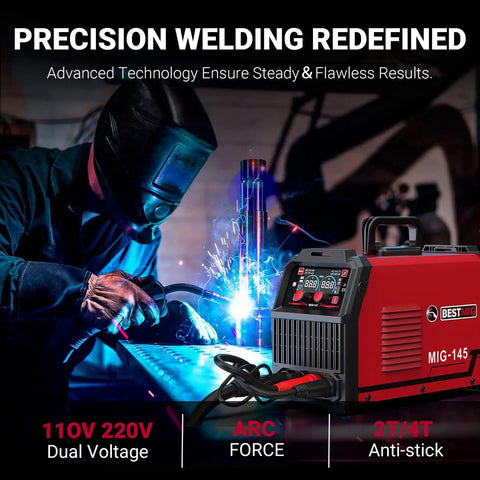 Welder using Four In One Multi Process Welder For MIG TIG MMA And Stick Welding Dual Voltage 110V And 220V Gas Or Gasless