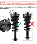 Cadillac Escalade ESV And Chevy Suburban Tahoe Silverado GMC Yukon Front Strut Pair With Magnetic Fit Replacement Shock Absorber Assembly Replaces 84977478 84176631 Heavy Duty Smooth Ride Easy Install.